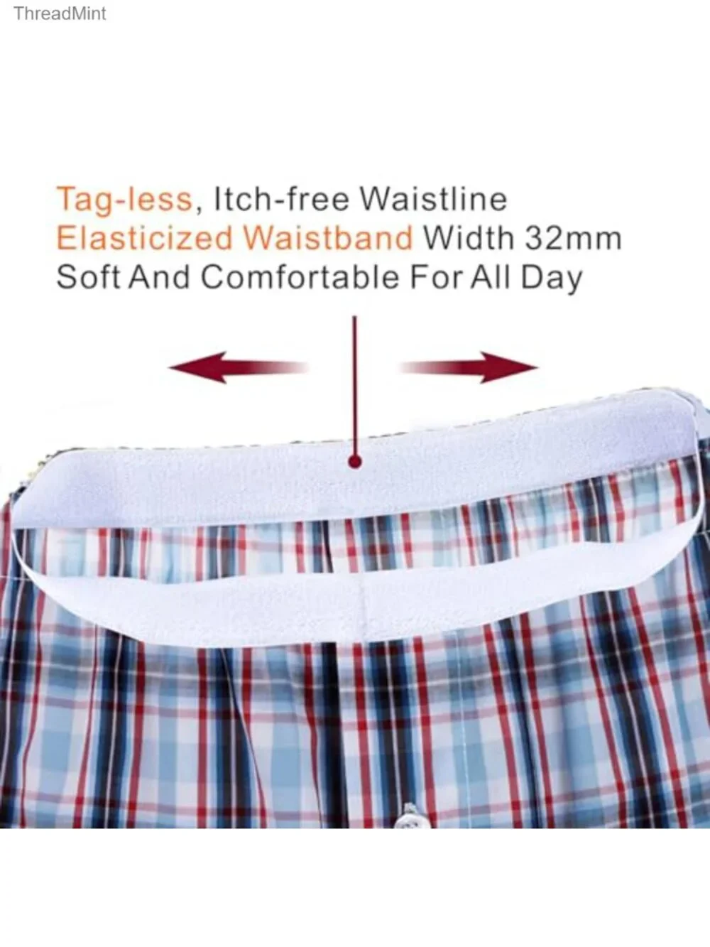 Men's 100% Cotton Boxer Briefs 5 Pack Button Fly Tagless Comfort Stretch